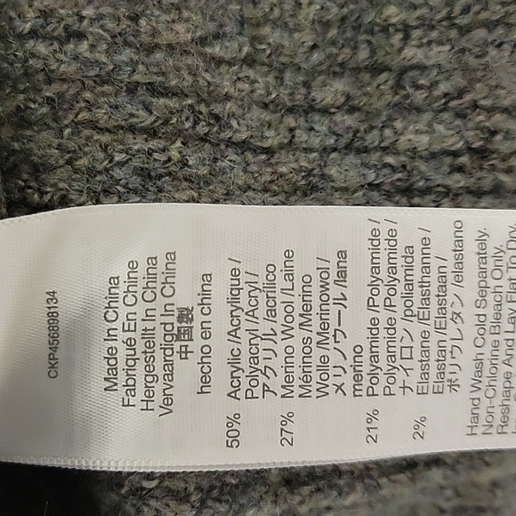 Madewell v neck long sleeve sweater, grey women's size small - Picture 5 of 5